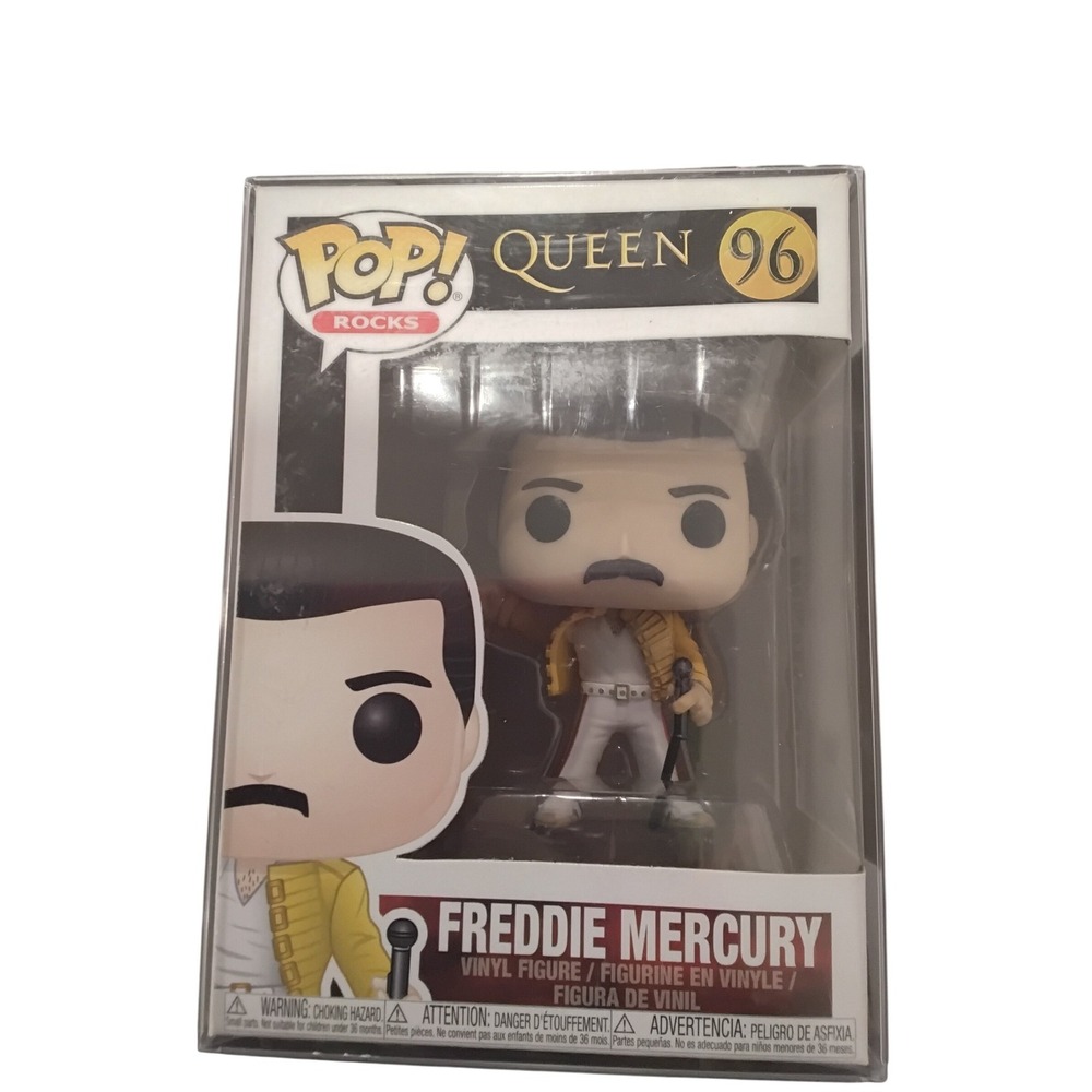 Funko Pop Rocks Queen Freddie‎ Mercury 96 Wembley 1986  Protective Case